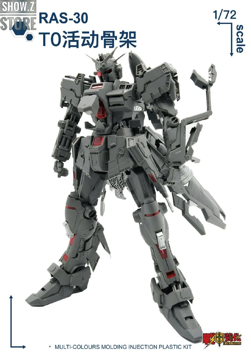 Rodams 1/72 RAS-30 RX-78GP03S Gundam Clear Version Model Kit - Image 19