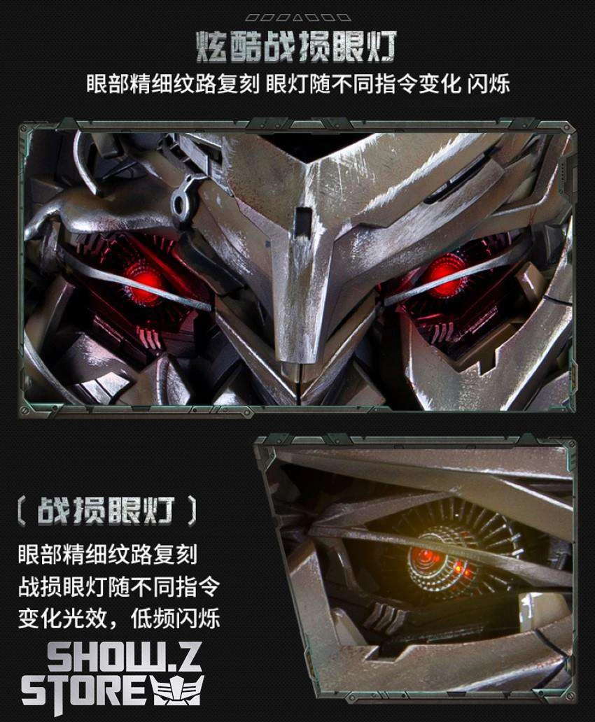 Killerbody 1/1 KB20069-48 Official Licensed Megatron Wearable Helmet W/ Voice Control - Image 7