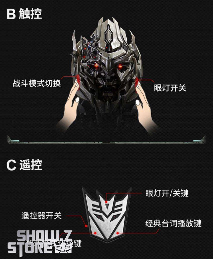 Killerbody 1/1 KB20069-48 Official Licensed Megatron Wearable Helmet W/ Voice Control - Image 6