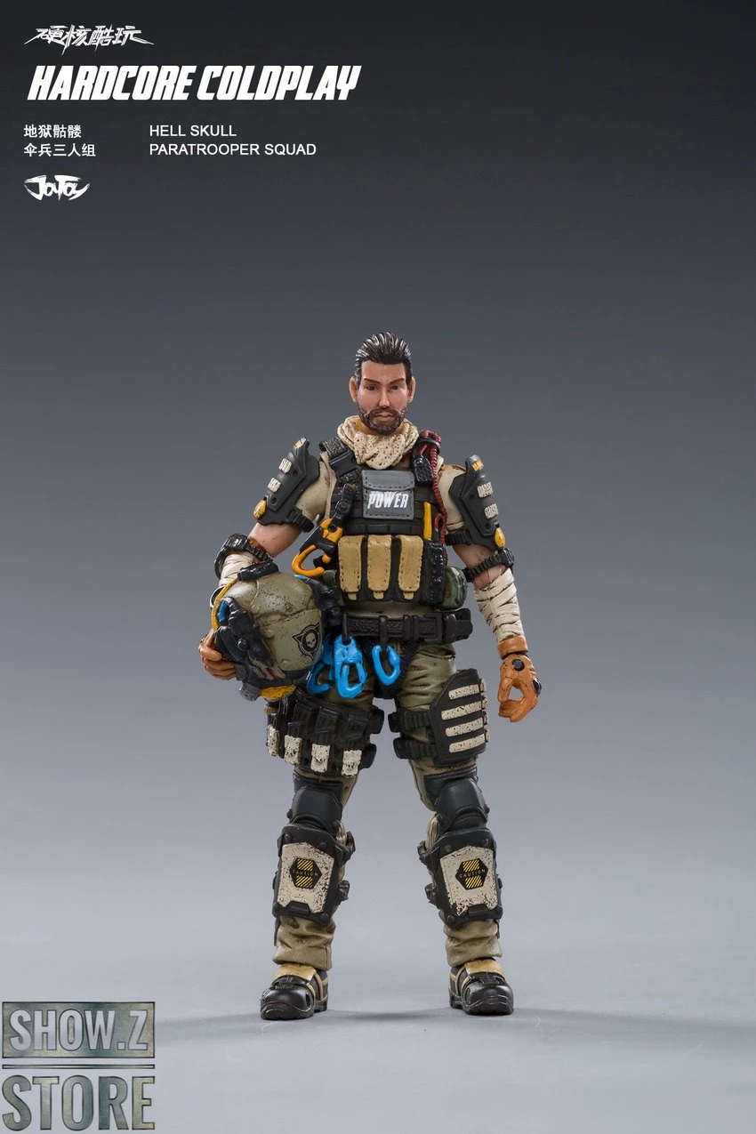 JoyToy Source 1/18 Hardcore Coldplay Hell Skull Paratrooper Squad Set Of 3 - Image 9