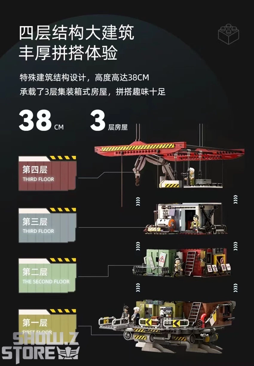 Pantasy 81101 Licensed Incarnation The Floating Mechanical City Building Blocks - Image 4