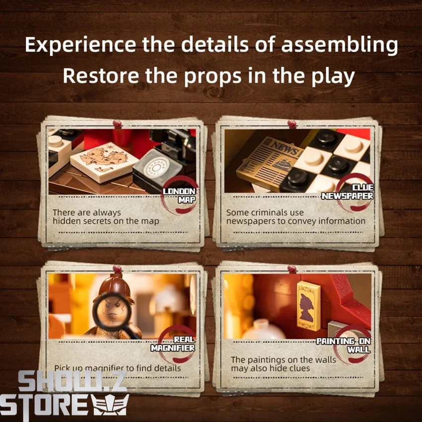 Pantasy 86218 Sherlock Holmes 221B Baker Street Building Blocks - Image 20