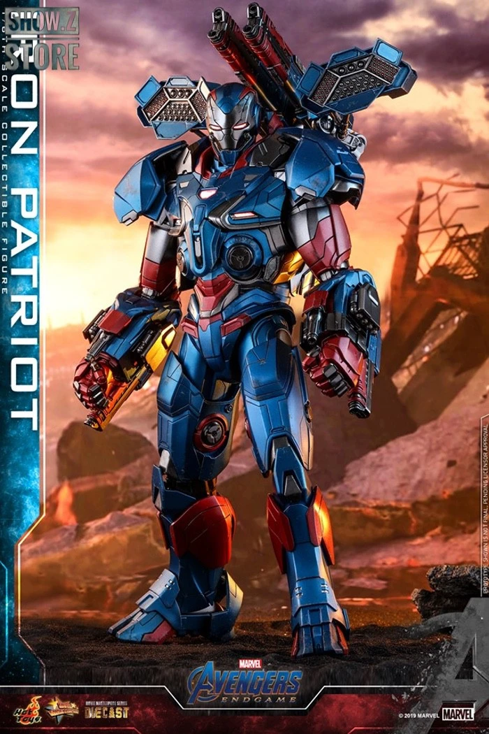 Hot Toys HotToys HT MMS547D34 1/6 Avengers: Endgame Iron Patriot Iron Man Collectible Figure - Image 3