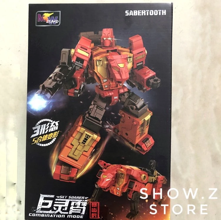 WeiJiang WJ Sky Soarer Rampage Oversized Sabertooth Combination Mode POTP Feral Rex Predaking - Image 2