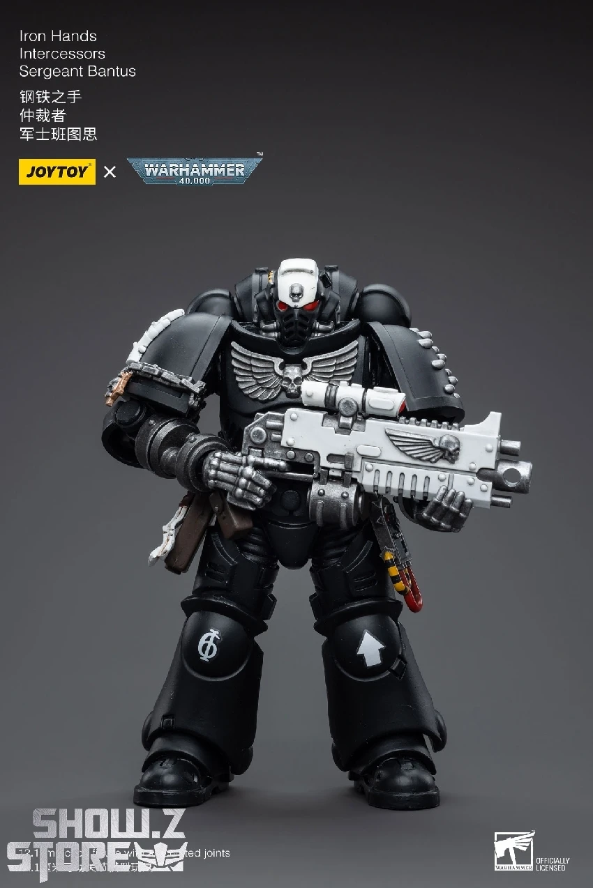 JoyToy Source 1/18 Warhammer 40K Iron Hands Intercessors Sergeant Bantus - Image 8