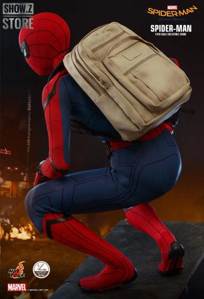 Hot Toys HotToys HT QS015 1/4 Spider-Man Homecoming Collectible Figure Deluxe Version - Image 4