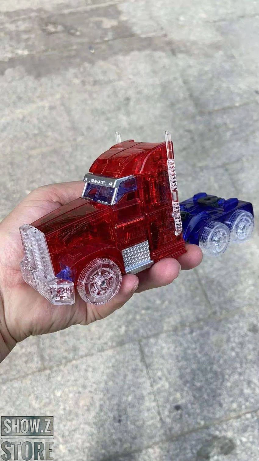 APC Toys APC-001 Attack Prime TFP Optimus Prime Clear Version W/ Clear Wheels - Image 9