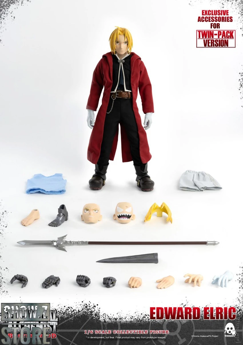 ThreeZero Toys 1/6 Fullmetal Alchemist: Brotherhood Edward & Alphonse Elric Twin-Pack - Image 4