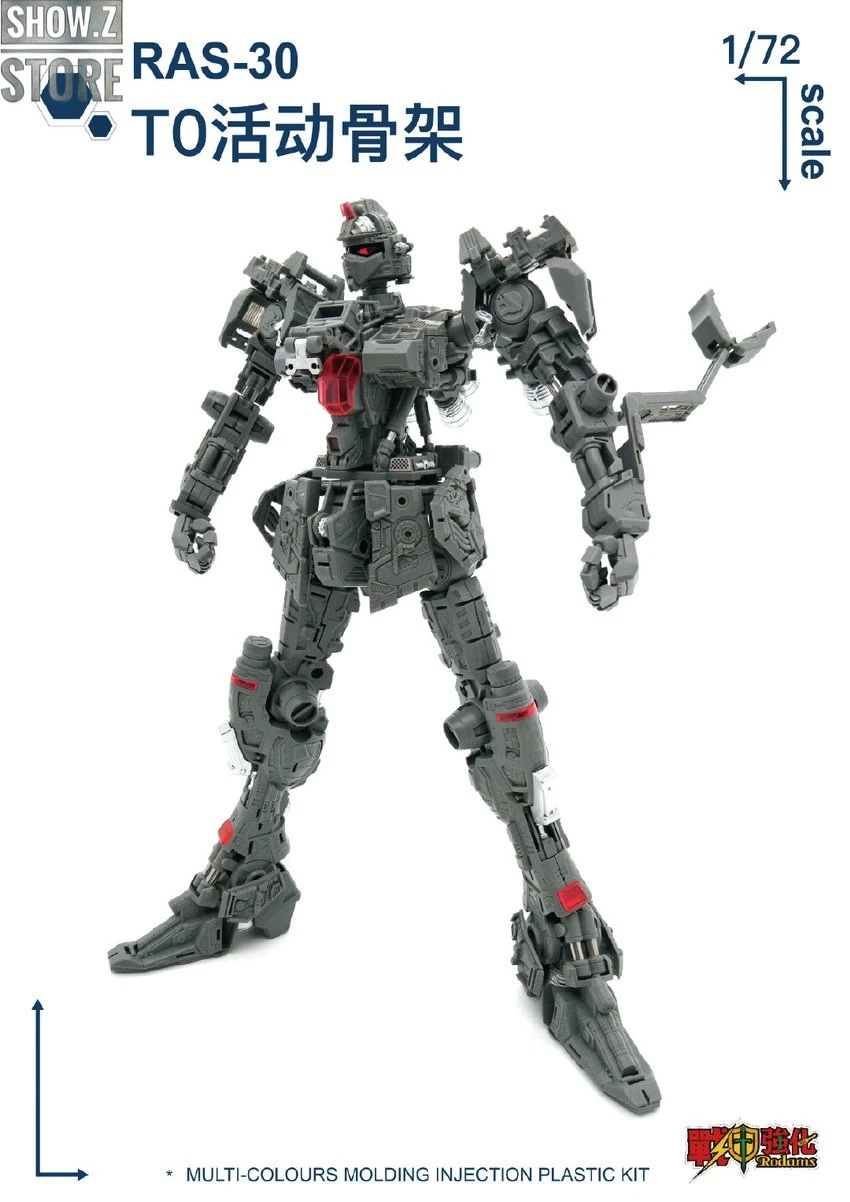 Rodams 1/72 RAS-30 RX-78GP03S Gundam Clear Version Model Kit - Image 20