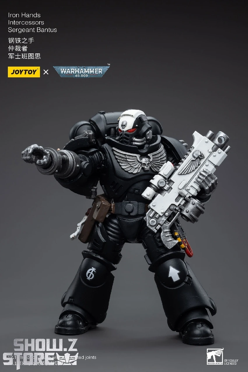 JoyToy Source 1/18 Warhammer 40K Iron Hands Intercessors Sergeant Bantus - Image 9