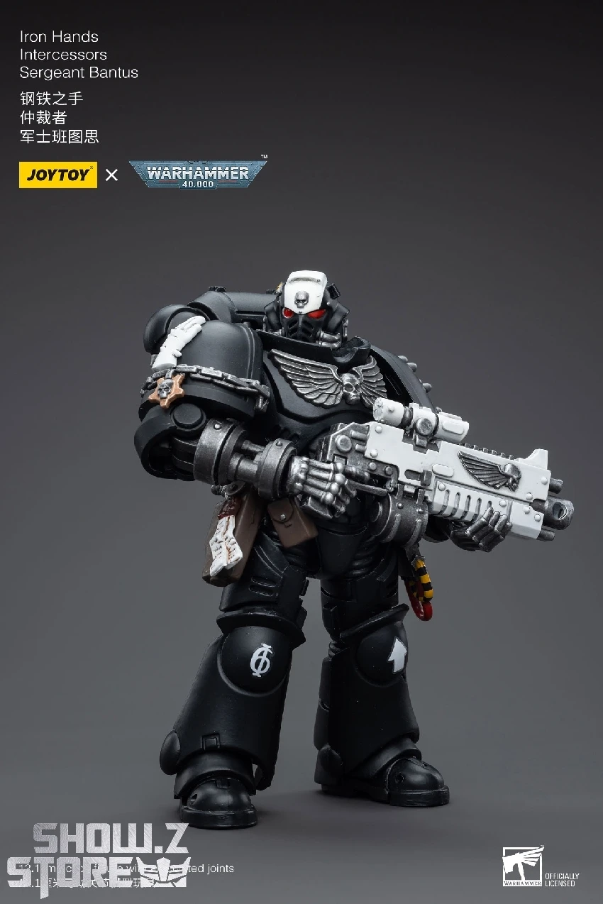 JoyToy Source 1/18 Warhammer 40K Iron Hands Intercessors Sergeant Bantus - Image 7