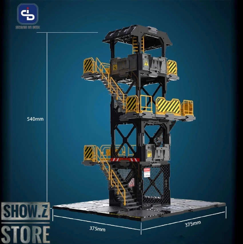 FreshRetro 1/18 1/24 SIB01 Scene In Box Watchtower Model Kit - Image 2