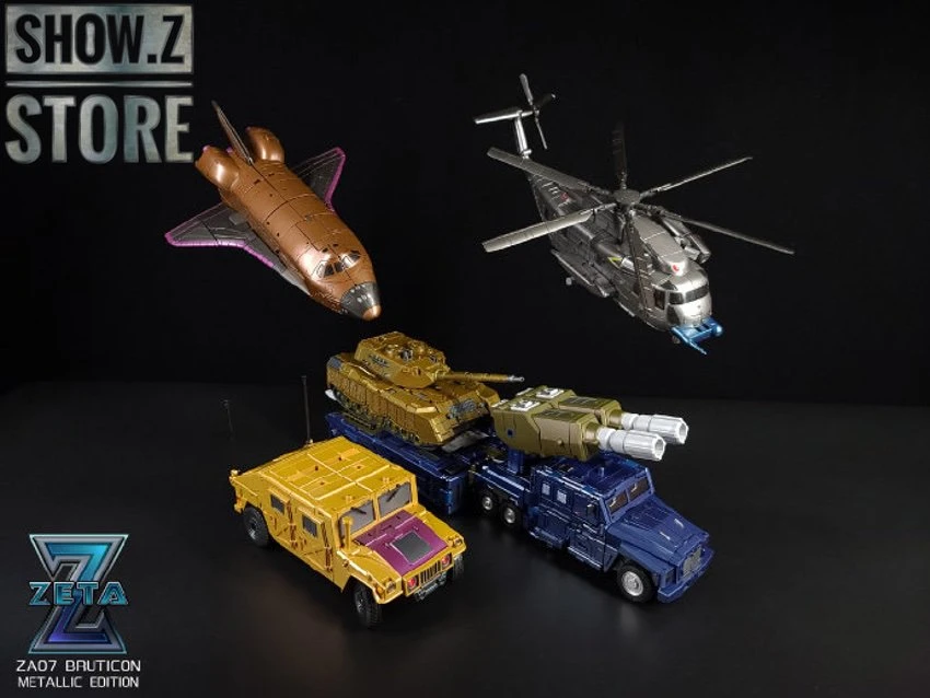 Zeta Toys ZA-07 Bruticon Bruticus Metallic Edition Full Set Of 5 - Image 8