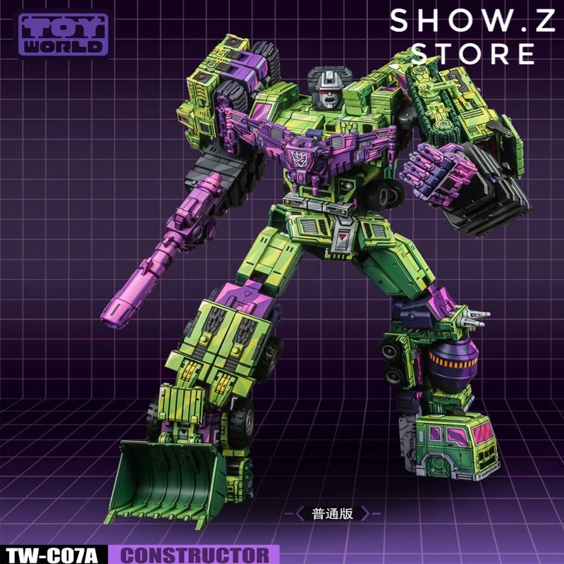Toyworld TW TW-C07A TWC07A Constructor Devastator Cel Cell Shaded Standard Version Set Of 6 - Image 2
