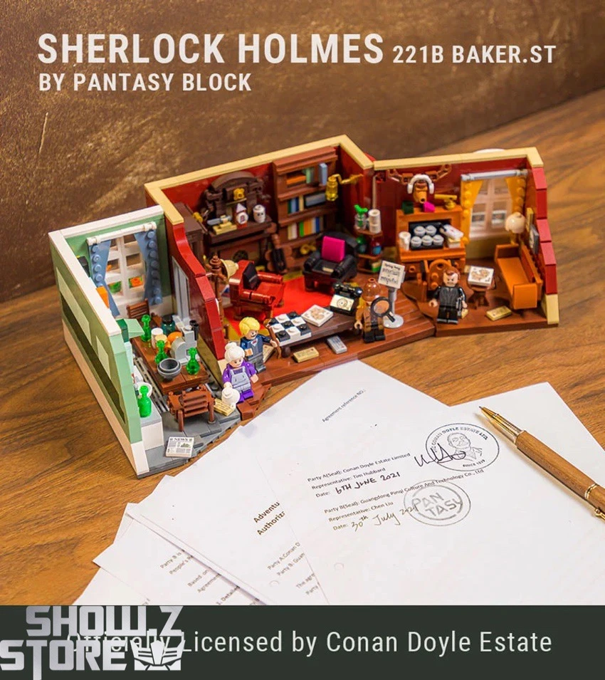 Pantasy 86218 Sherlock Holmes 221B Baker Street Building Blocks - Image 12