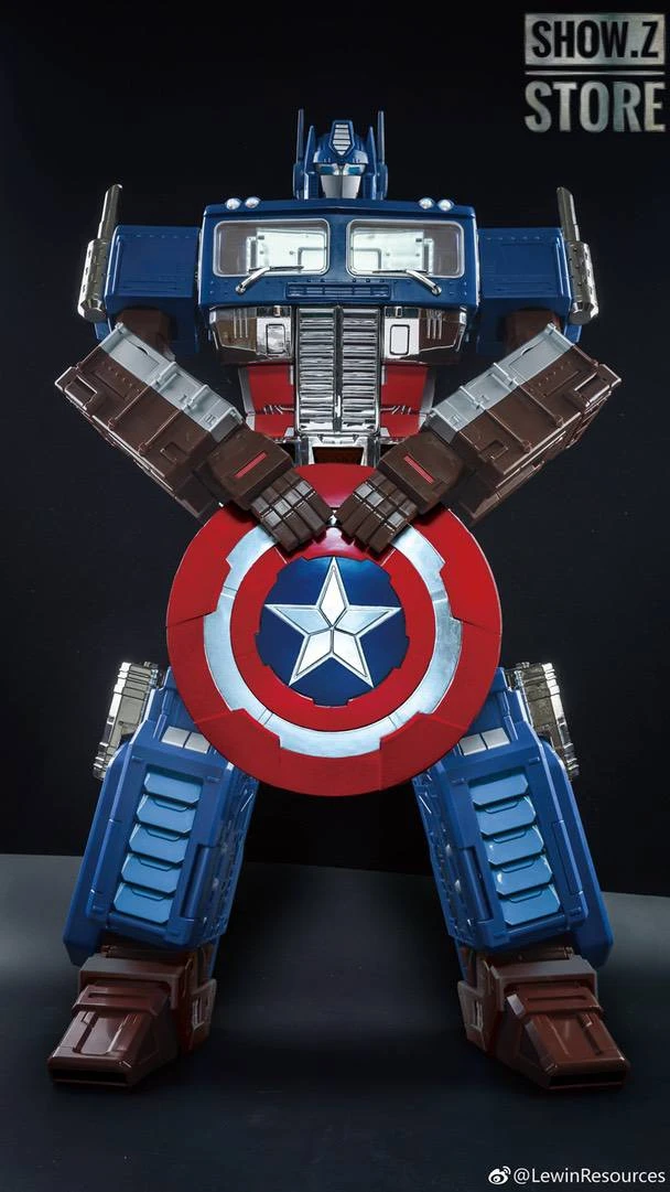 Lewin Resources LW-01A Optimus Prime Captain America Style Oversized 71cm W/ LED - Image 10