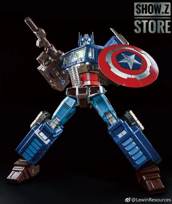 Lewin Resources LW-01A Optimus Prime Captain America Style Oversized 71cm W/ LED - Image 8