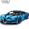 [No Box] Lepin 20086 Bugatti Chiron 42083 4031Pcs Technic Series Blue Version