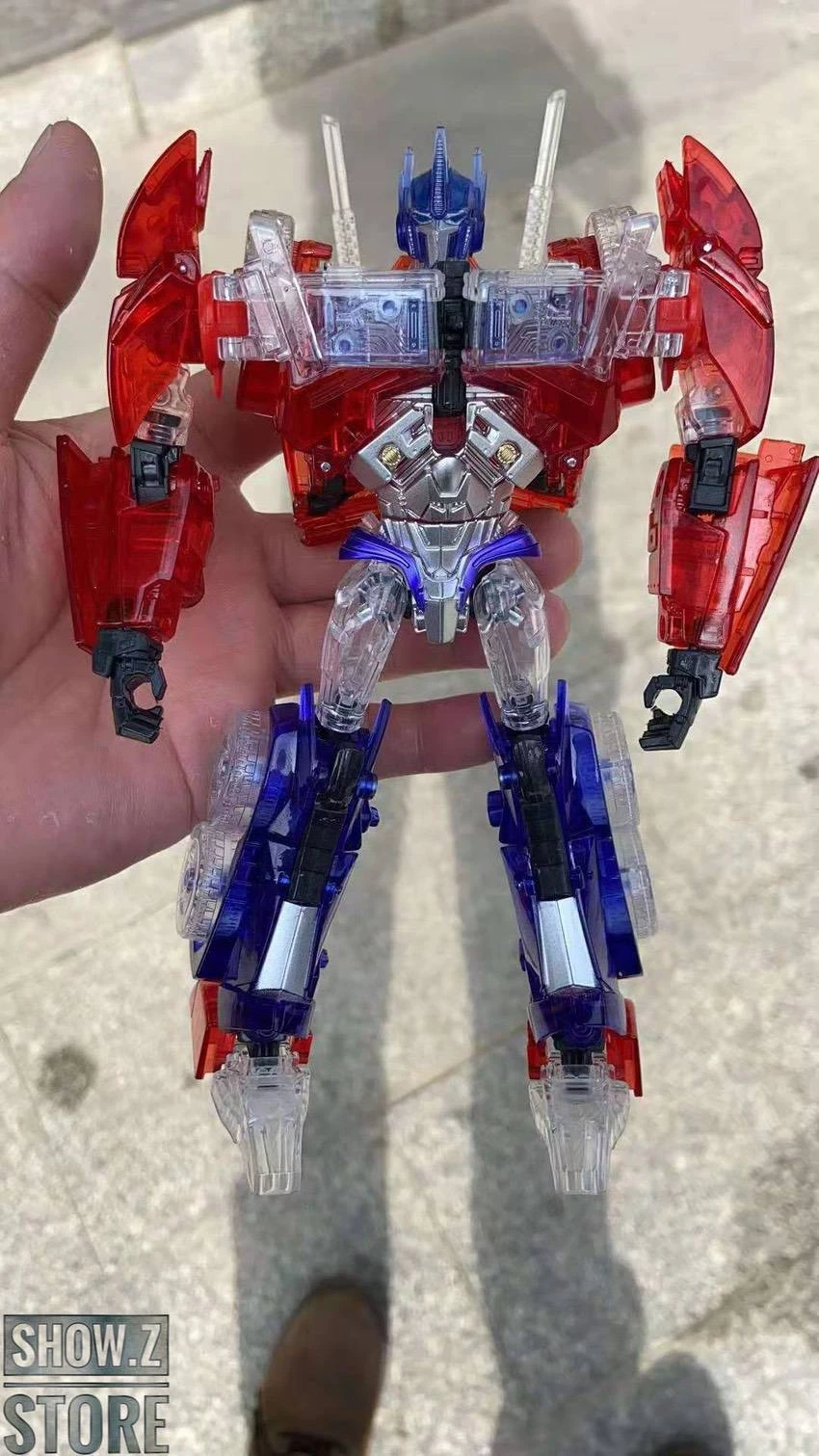APC Toys APC-001 Attack Prime TFP Optimus Prime Clear Version W/ Clear Wheels - Image 8