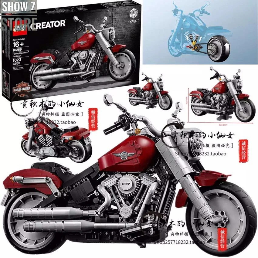 Lepin/Jack 91025 Harley-Davidson Motorcycle Fat Boy - Image 10