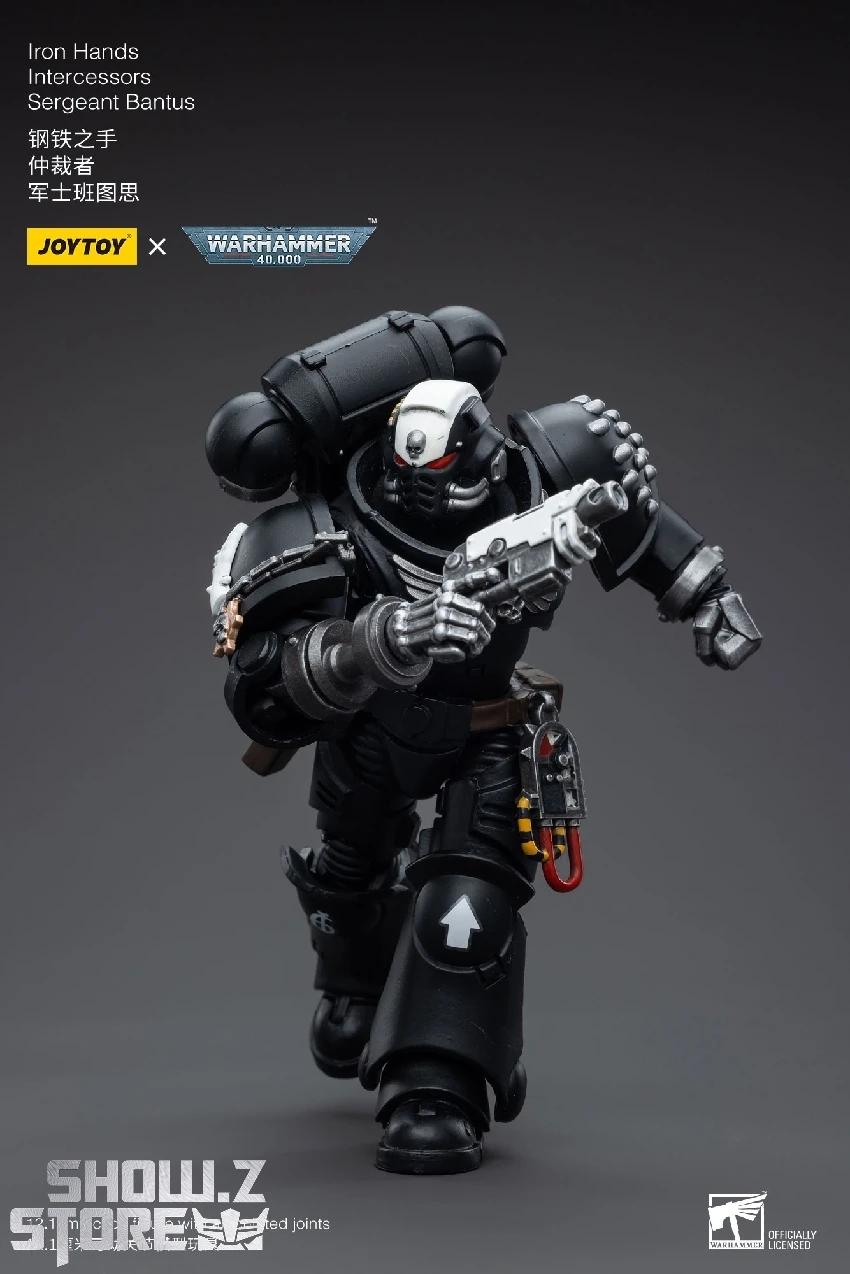 JoyToy Source 1/18 Warhammer 40K Iron Hands Intercessors Sergeant Bantus - Image 6