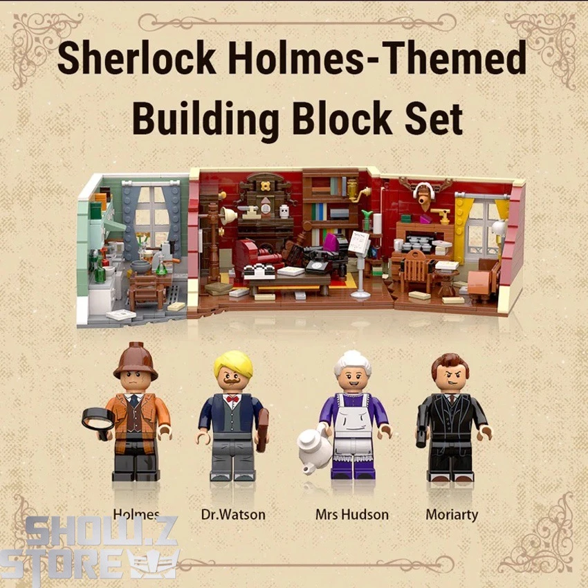 Pantasy 86218 Sherlock Holmes 221B Baker Street Building Blocks - Image 7