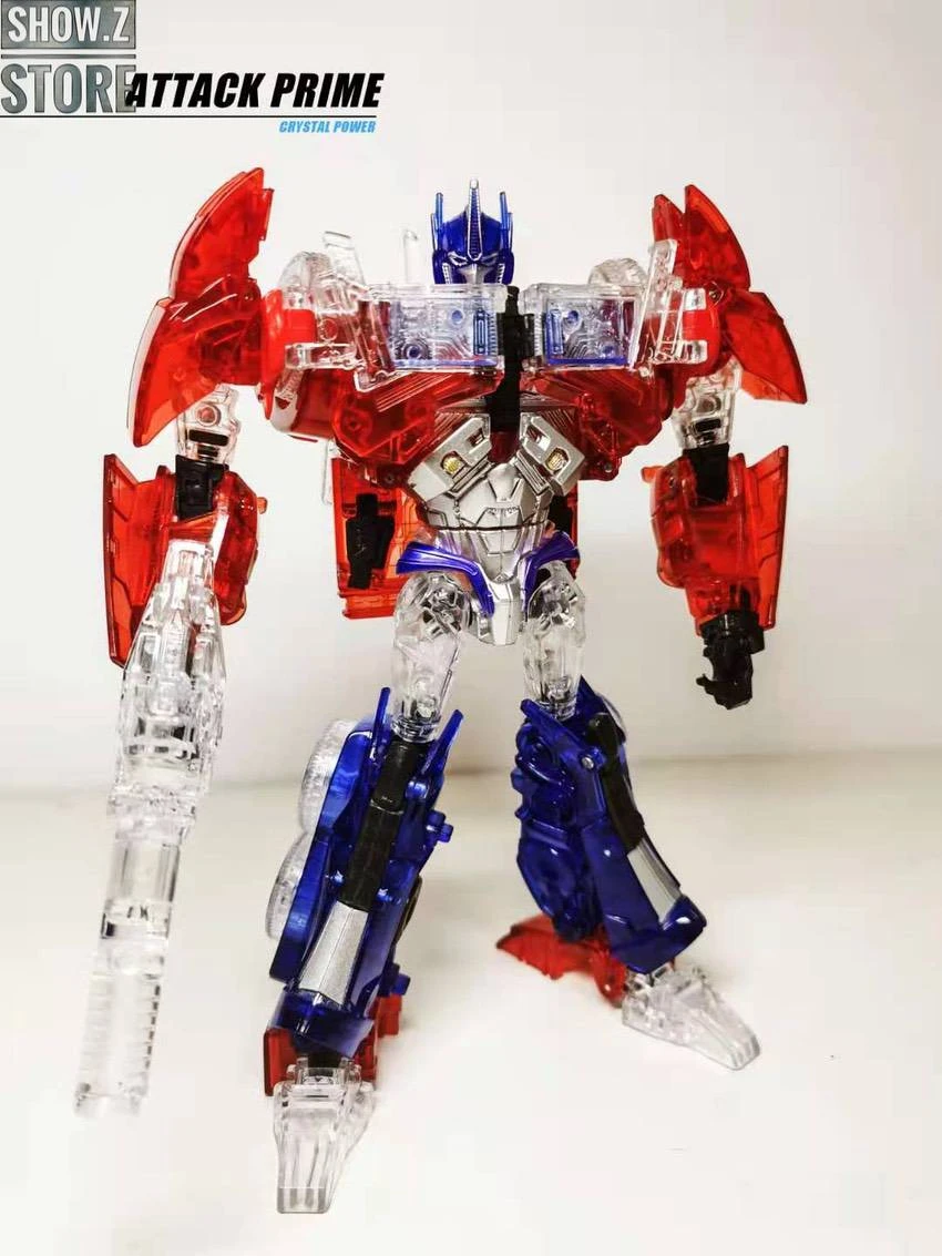 APC Toys APC-001 Attack Prime TFP Optimus Prime Clear Version W/ Clear Wheels - Image 2