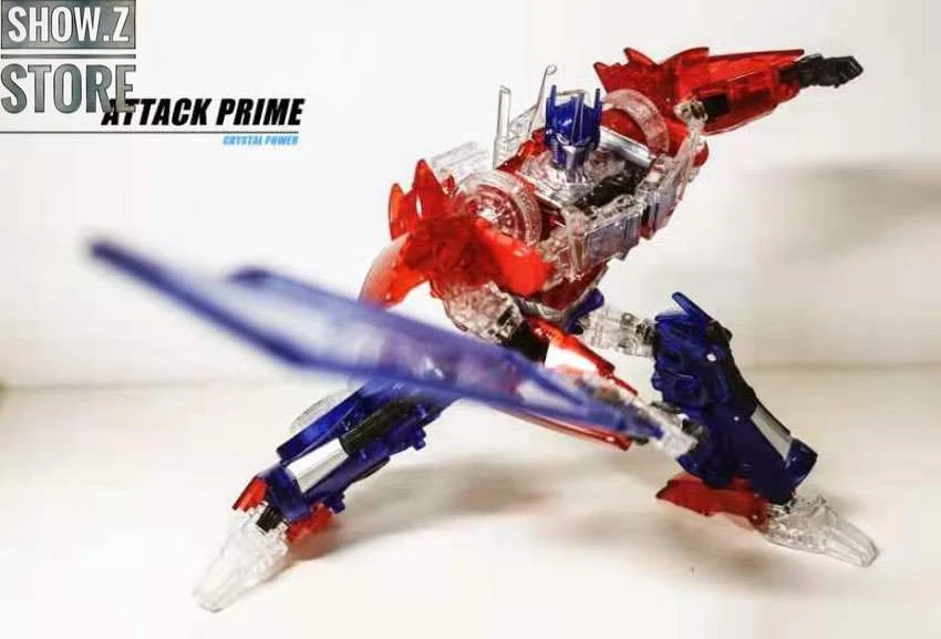 APC Toys APC-001 Attack Prime TFP Optimus Prime Clear Version W/ Clear Wheels - Image 3