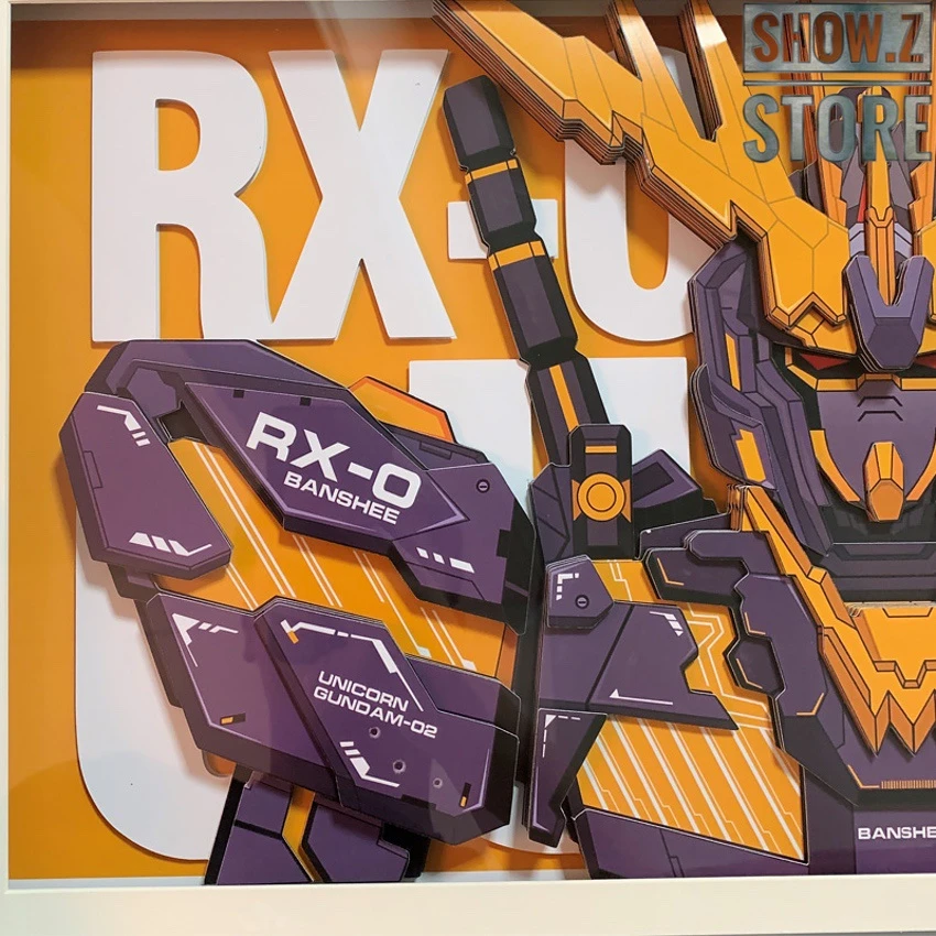 ChenFu Studio RX-0 Unicorn Gundam 02 Banshee 3D Wall Art Decoration Picture - Image 5
